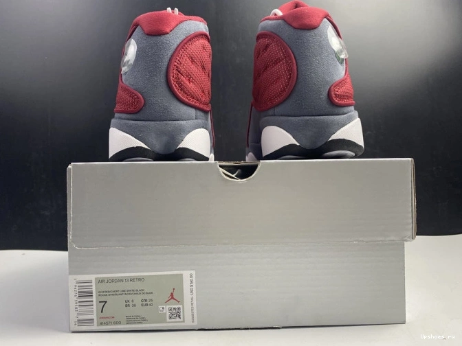Air 414571-600 Flint 13 Grey Retro Red Jordan Gym 1017
